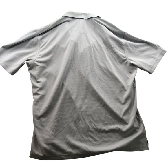 Greg Norman Mens Polo Shirt Size XL Short Sleeve Classic Gray Casual Athleisure - Picture 2 of 10